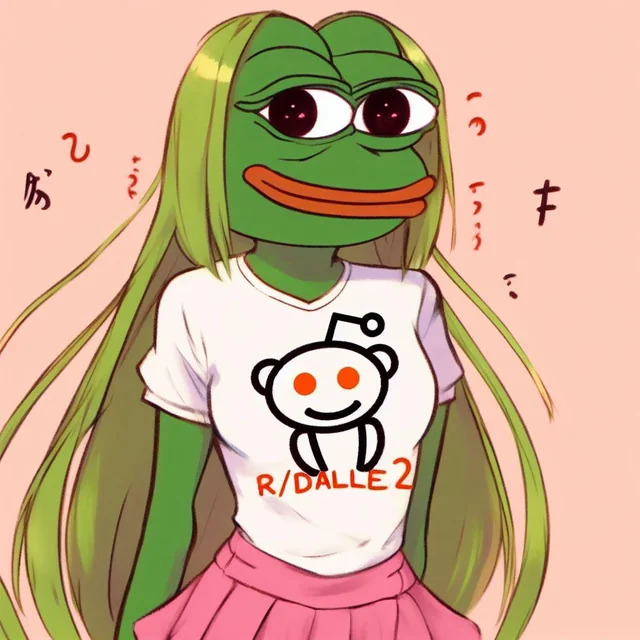 cute PEPE girlfriend Blank Meme Template