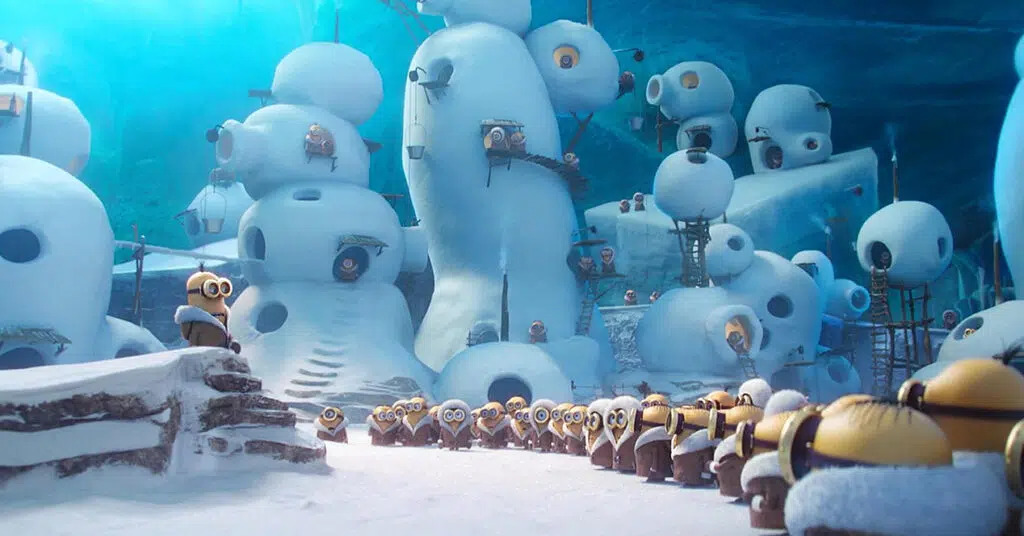 Minions Snow Blank Meme Template