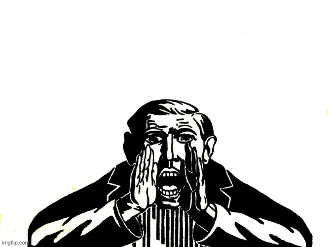 Yelling Bund Guy Blank Meme Template