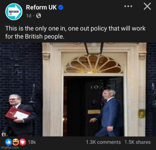 Common sense is coming back to No. 10 | image tagged in memes,reform uk,leftists out,10 downing street | made w/ Imgflip meme maker