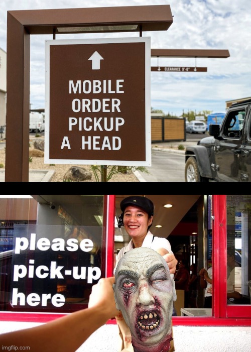 Halloween Happy Meal | image tagged in drive thru pick-up,halloween,spooky month | made w/ Imgflip meme maker