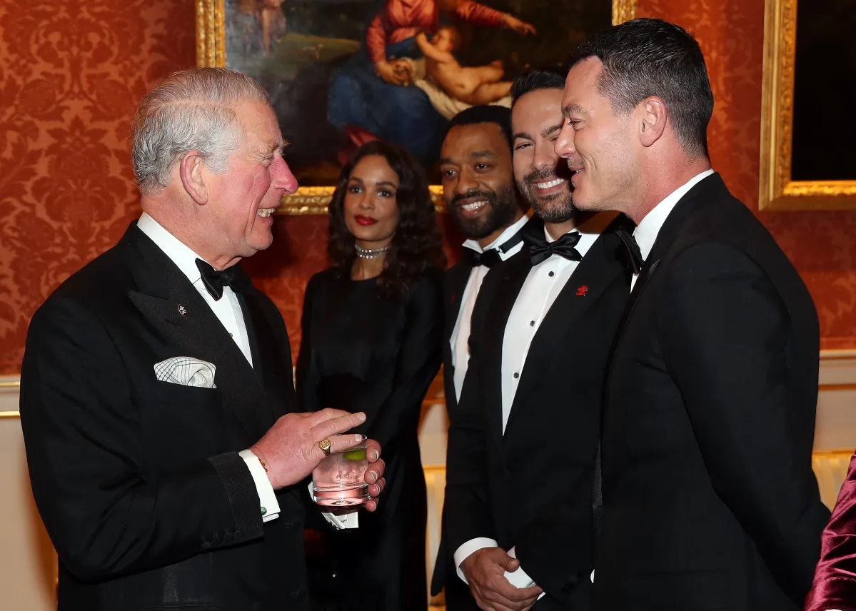 King Charles At Party Blank Meme Template