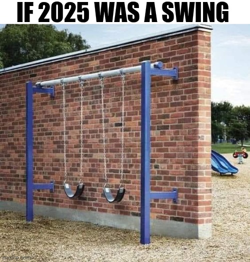 If 2025 Was A Swing | IF 2025 WAS A SWING | image tagged in chrisjoines1 | made w/ Imgflip meme maker