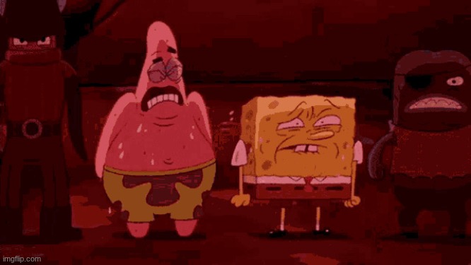 Spongebob and Patrick Melting | image tagged in spongebob and patrick melting | made w/ Imgflip meme maker