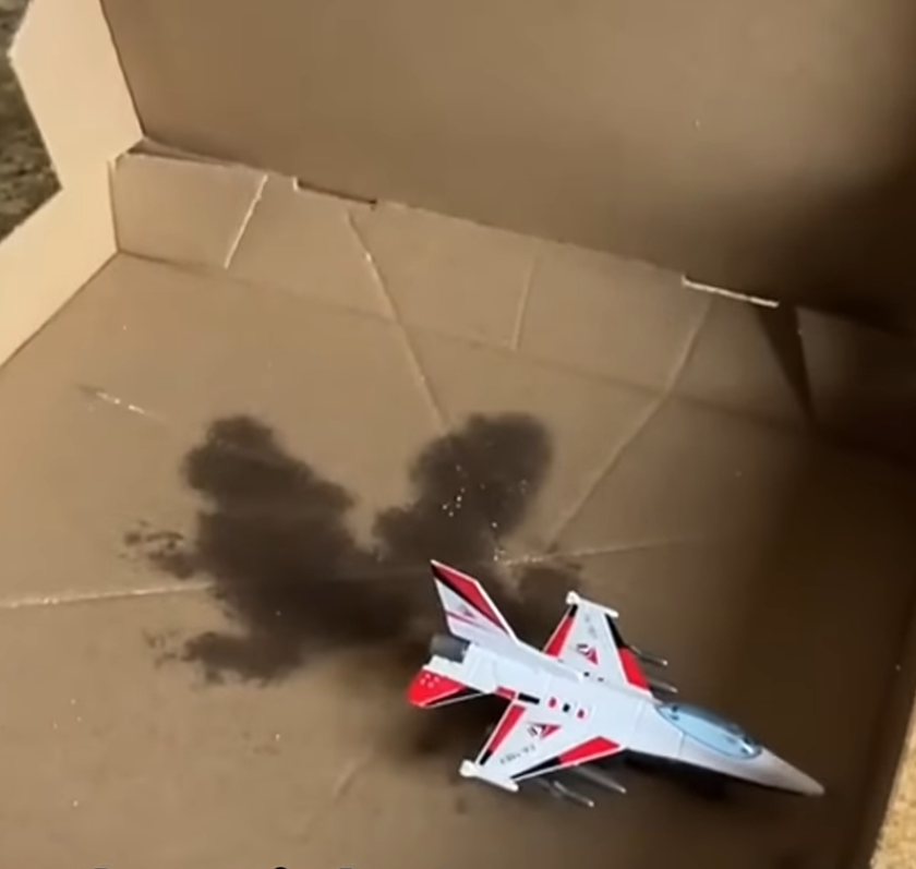 Plane in pizza box Blank Meme Template