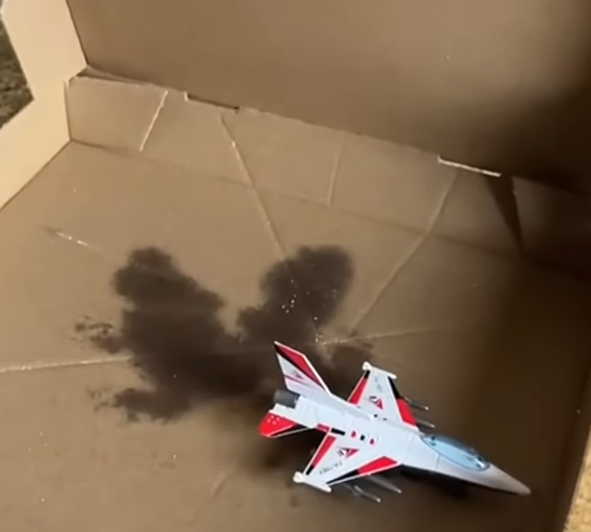 Plane in pizza box Blank Meme Template