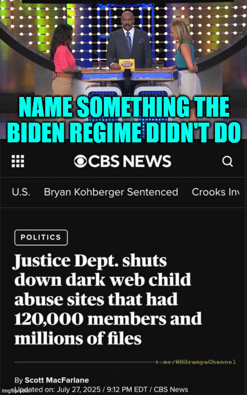 Another thing the Biden regime didn't do | NAME SOMETHING THE BIDEN REGIME DIDN'T DO | image tagged in name something,biden regime didn't do | made w/ Imgflip meme maker