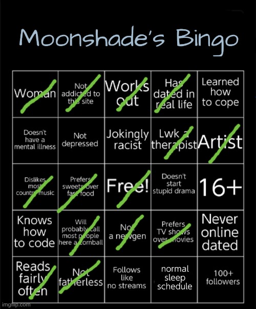 Moonshade's Bingo 2025 | image tagged in moonshade's bingo | made w/ Imgflip meme maker