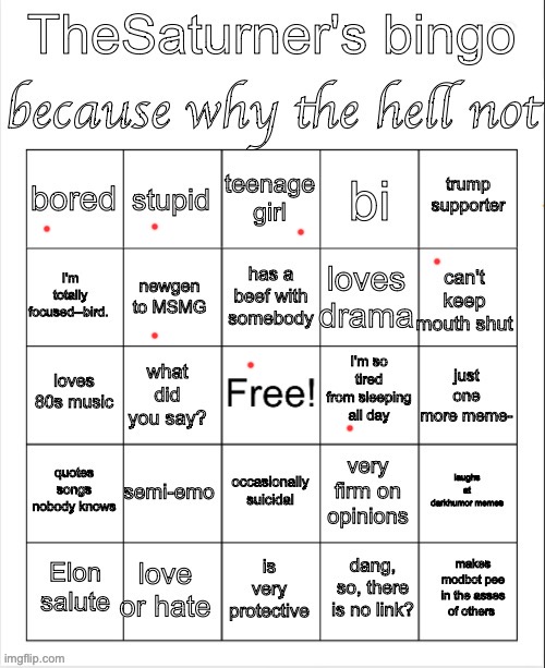 old (?) ahh bingo but not sure | image tagged in saturner's bingo thingy | made w/ Imgflip meme maker