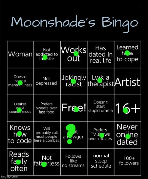 Moonshade's Bingo 2025 | image tagged in moonshade's bingo | made w/ Imgflip meme maker