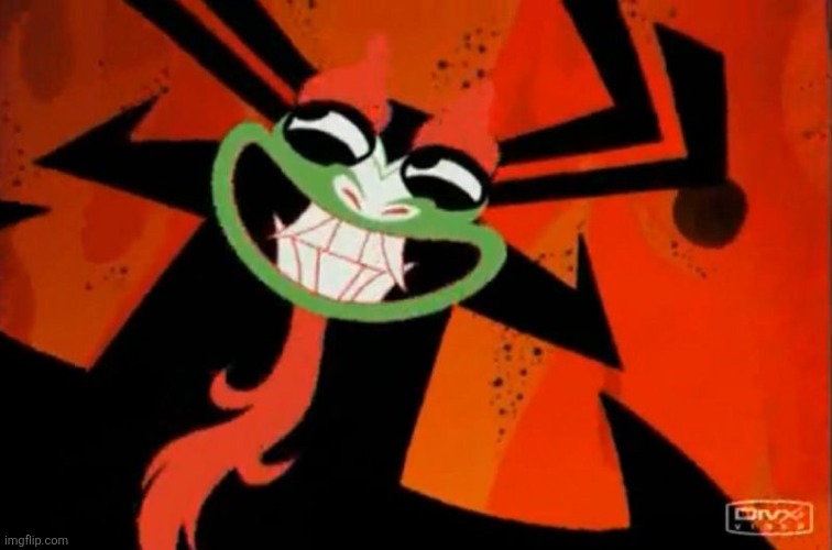 Aku smiling | image tagged in aku smiling | made w/ Imgflip meme maker
