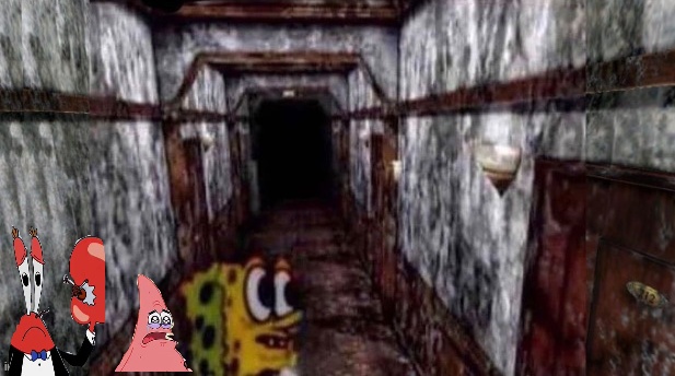 Silent hill sponge Bob bob esponja Blank Meme Template