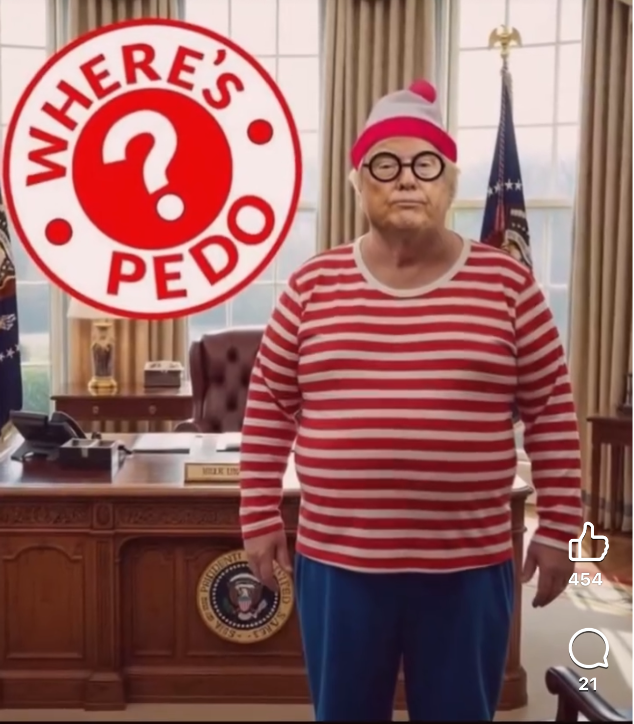 TRUMP PEDO Blank Meme Template