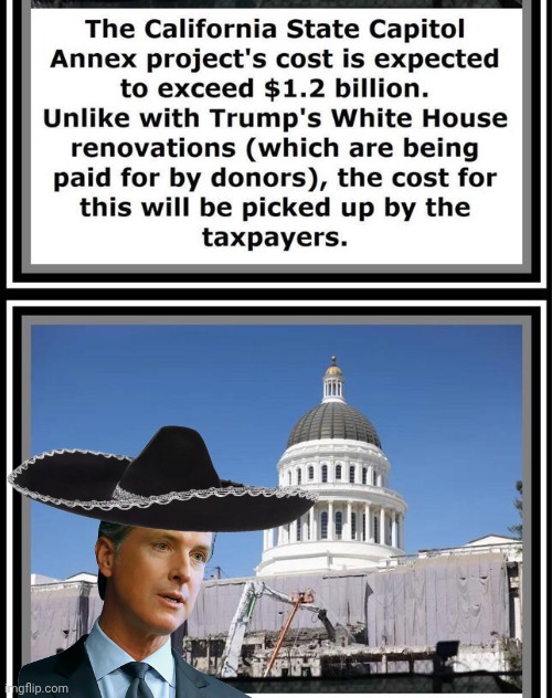 Greasy Gavin Newsom hosed taxpayers on construction scam | image tagged in gavin,hair,oil,bad construction week | made w/ Imgflip meme maker