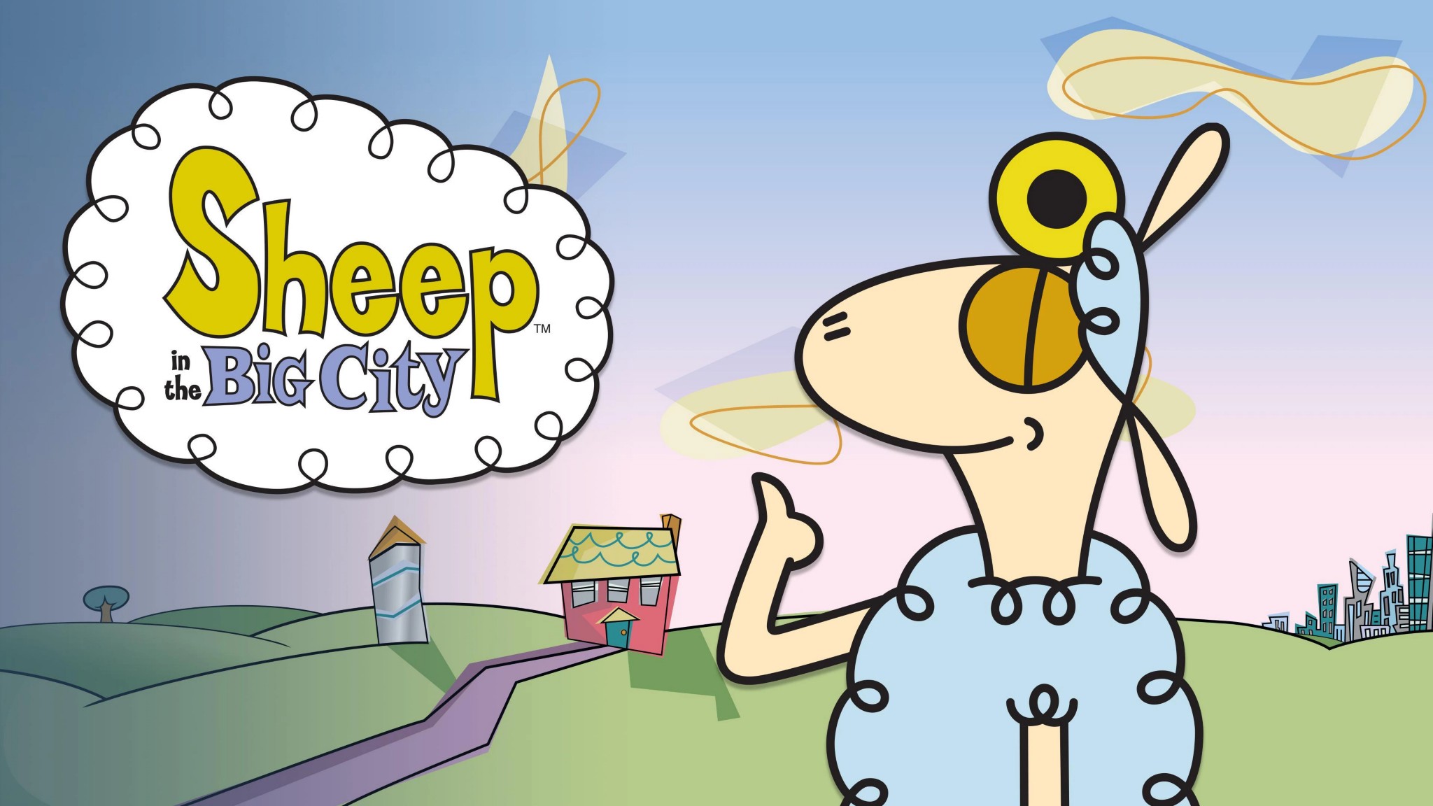 Sheep in the Big City Blank Meme Template