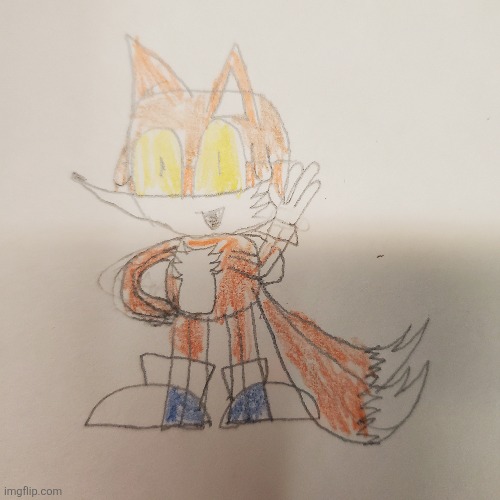 "I wonder where my wrench is." Miles "Tails the fox" Prower: | made w/ Imgflip meme maker