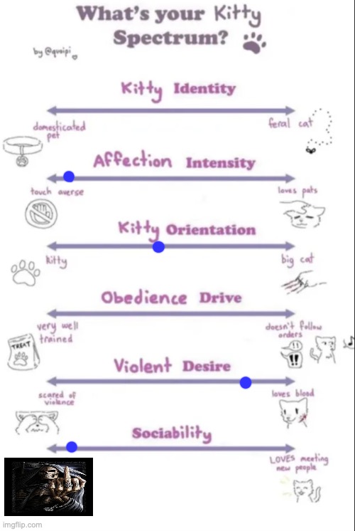 What's your kitty spectrum | image tagged in what's your kitty spectrum | made w/ Imgflip meme maker