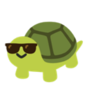 Turtle emoji cool Blank Meme Template