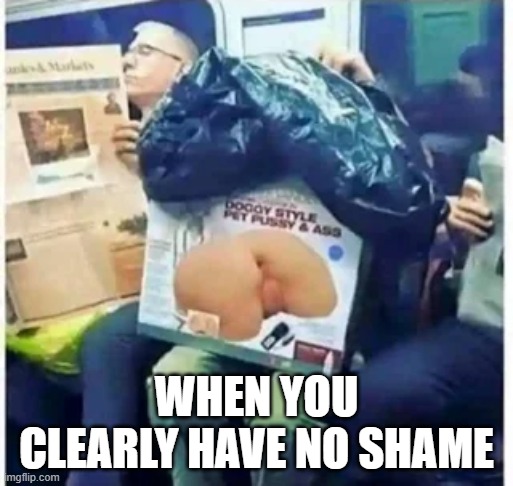 Train Ride | WHEN YOU CLEARLY HAVE NO SHAME | image tagged in sex jokes | made w/ Imgflip meme maker