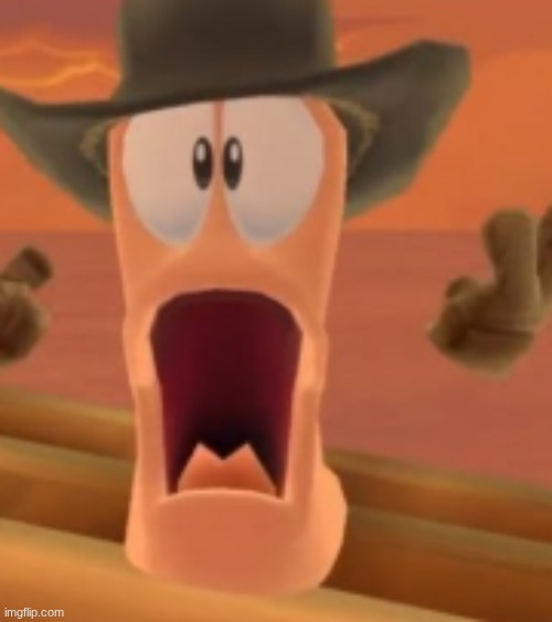 Shocked Worm | image tagged in shocked worm | made w/ Imgflip meme maker