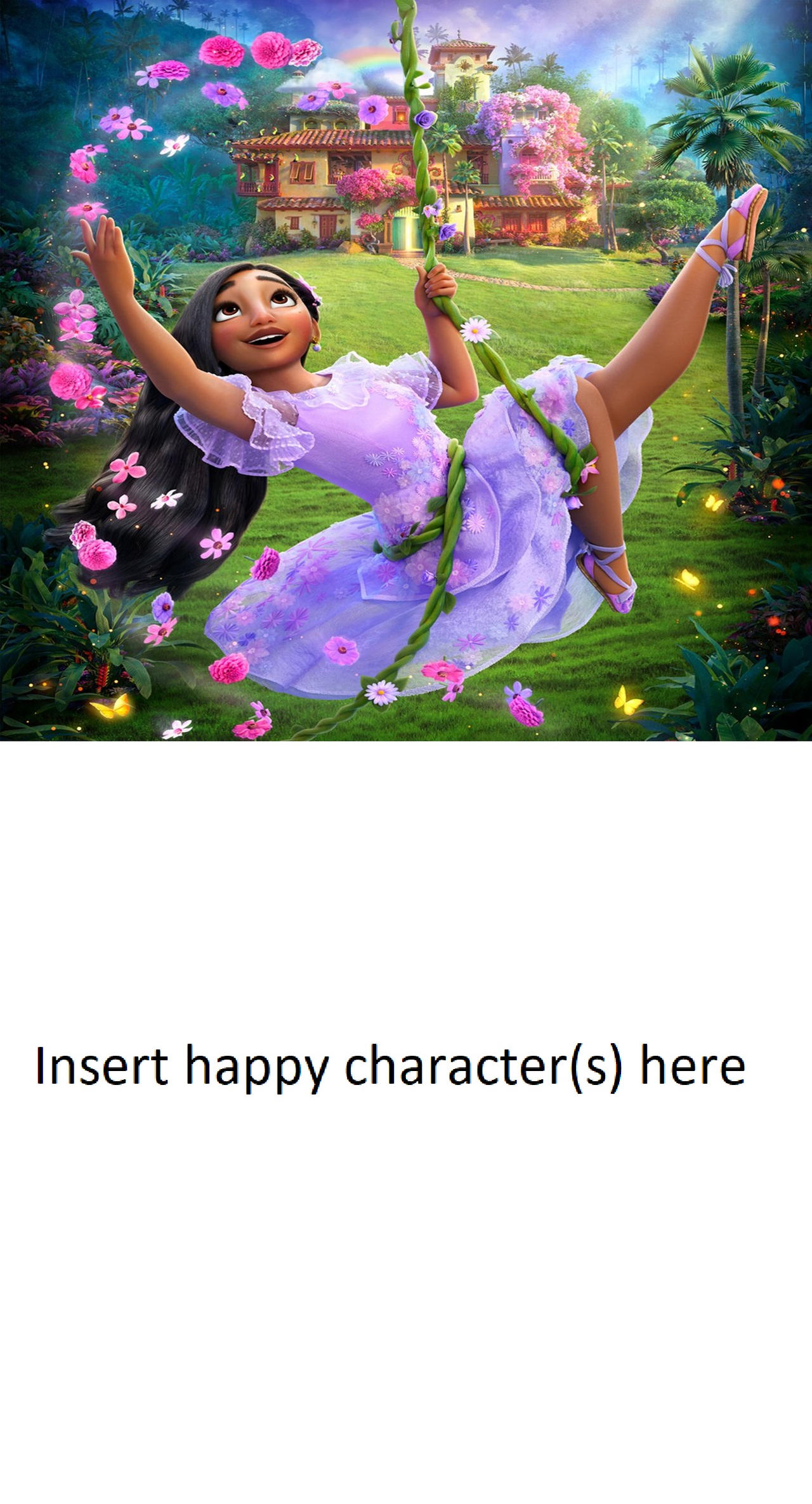 Frie-Ice's avatar Isabela Creats Flowers for Who Blank Meme Template