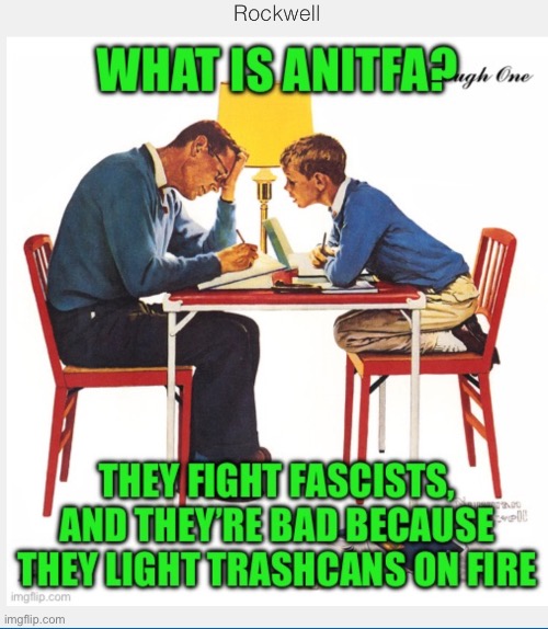 Das explains The problem with anti fascists | made w/ Imgflip meme maker