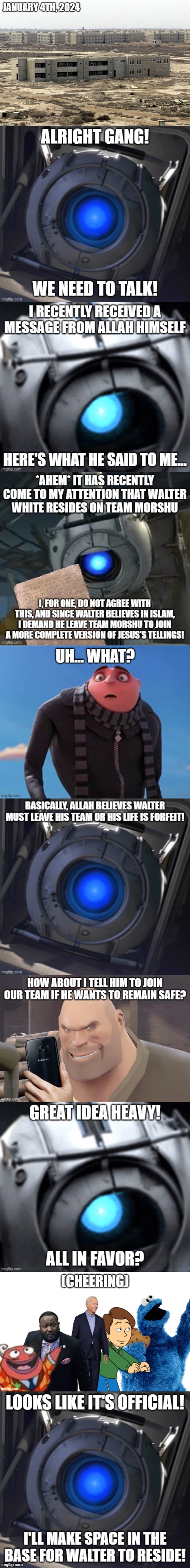 Recovered Footage from Wheatley | made w/ Imgflip meme maker