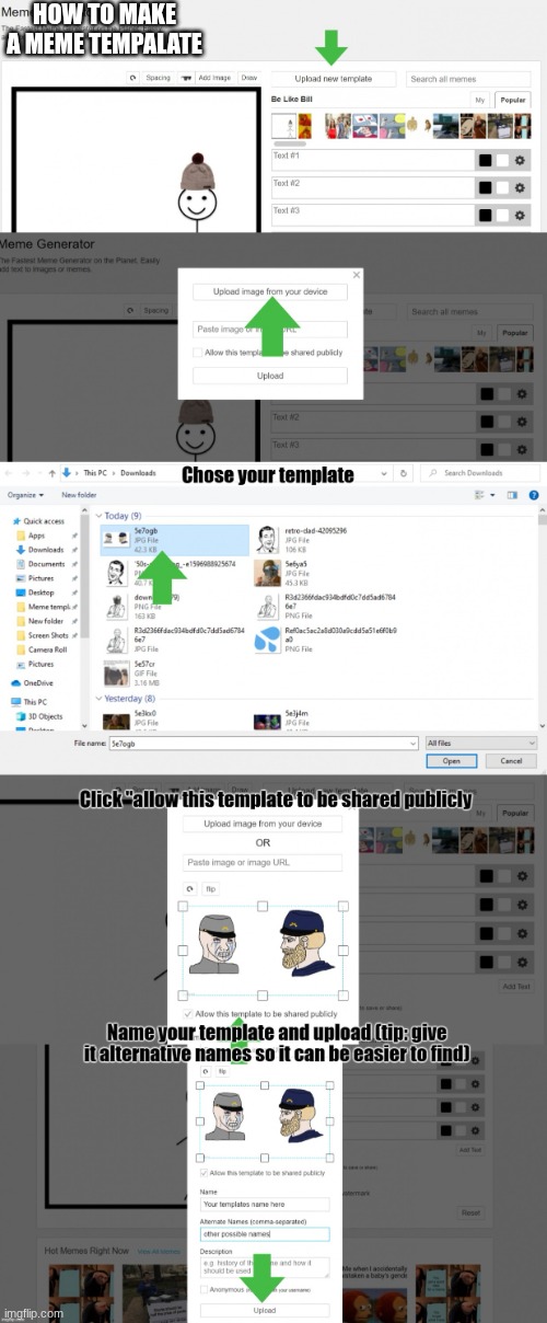 How To Make A Template | HOW TO MAKE A MEME TEMPALATE | image tagged in how to make a template | made w/ Imgflip meme maker