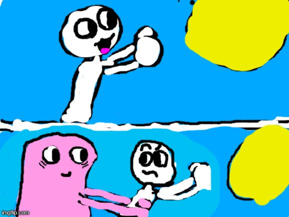 running away balloon but I drew it | image tagged in blank white template | made w/ Imgflip meme maker