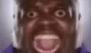 black guy screaming Blank Meme Template