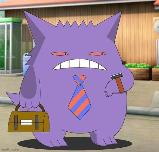 Business Gengar | image tagged in business gengar | made w/ Imgflip meme maker