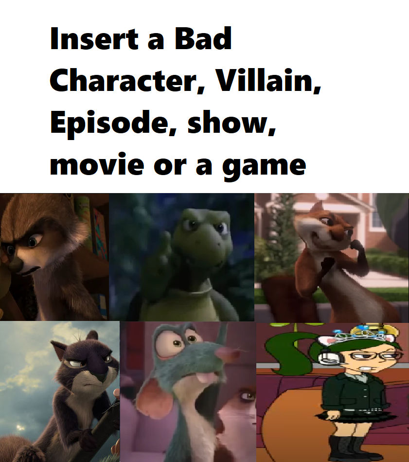 rj and friends hates who Blank Meme Template