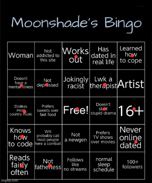 Moonshade's Bingo 2025 | image tagged in moonshade's bingo | made w/ Imgflip meme maker