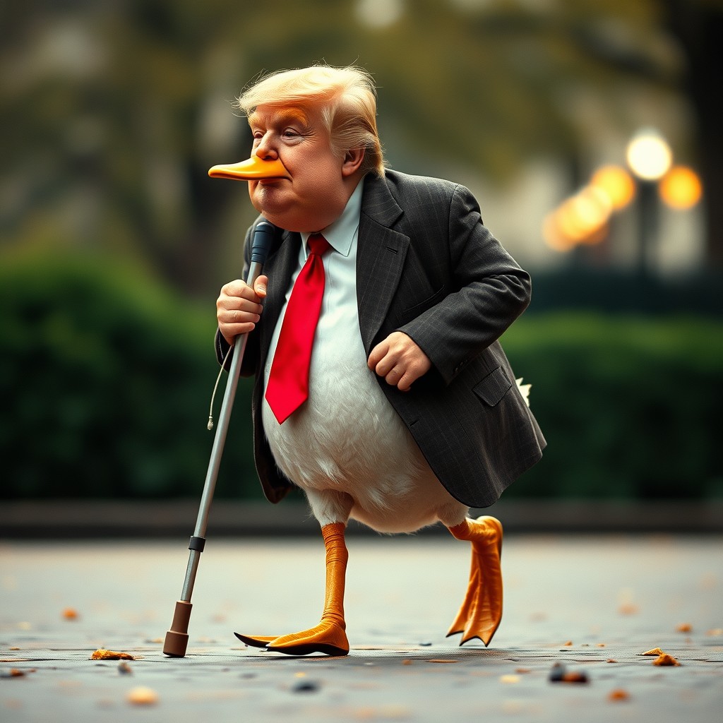 Donald Trump, the Lame Duck Blank Meme Template
