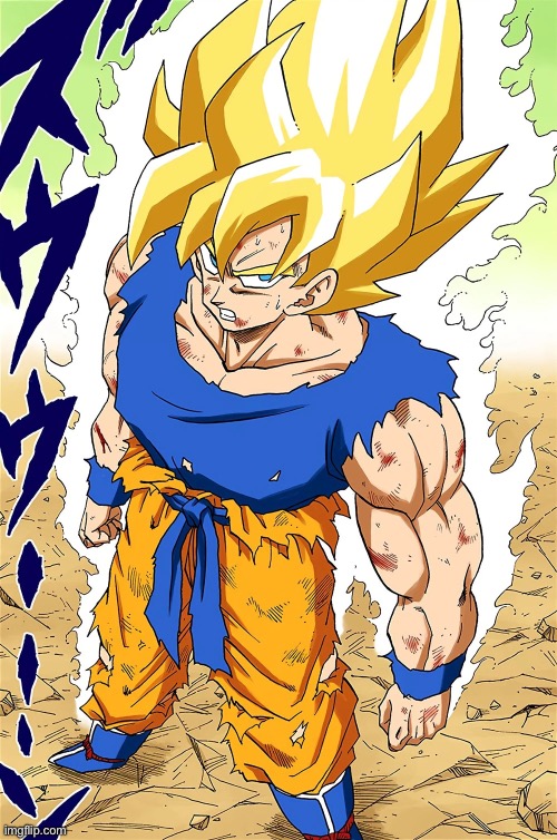 Super Saiyan Goku | image tagged in super saiyan goku | made w/ Imgflip meme maker