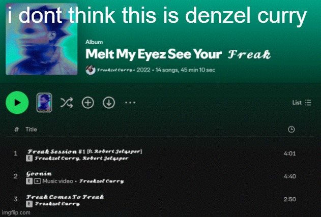 high effort meme | i dont think this is denzel curry | image tagged in music,denzel | made w/ Imgflip meme maker