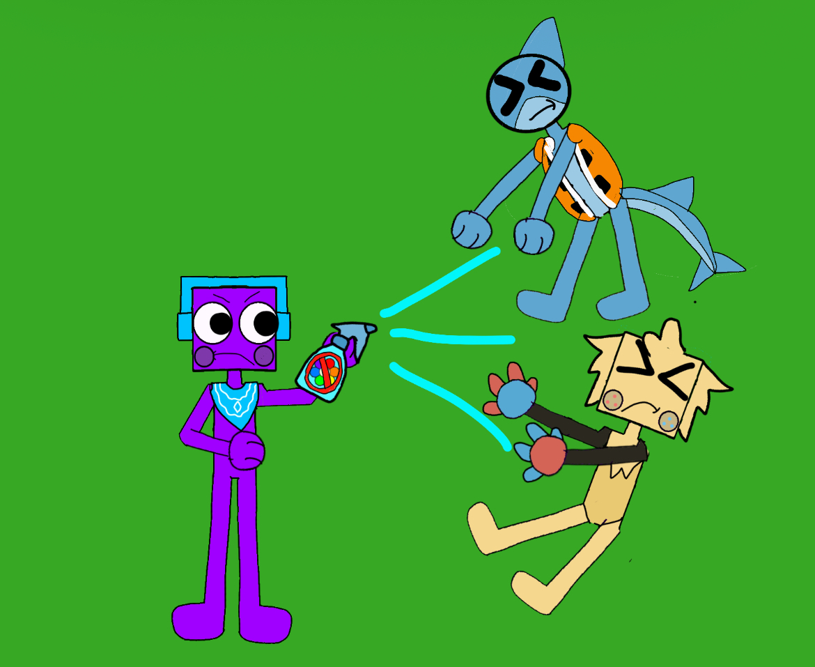 High Quality SPLIFF ANTI DANDY'S WORLD SPRAY Blank Meme Template