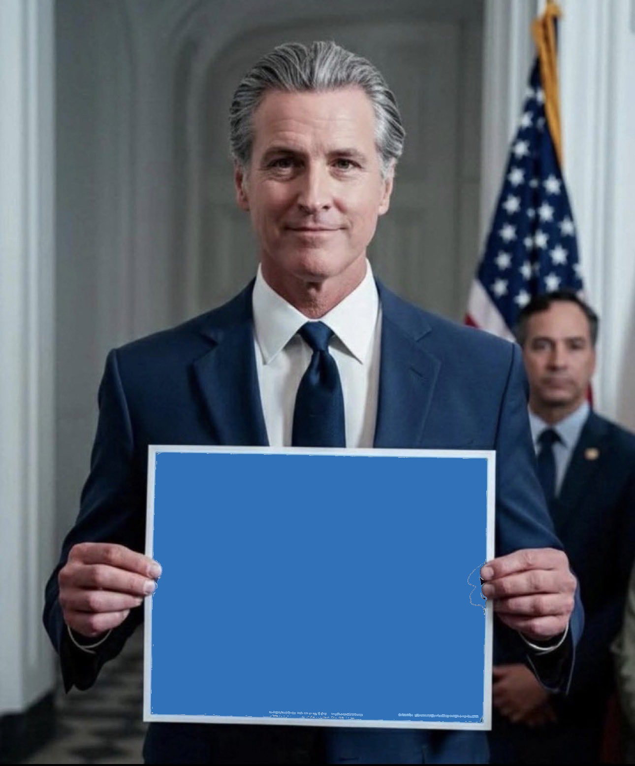 Gavin Newsom Blank Meme Template