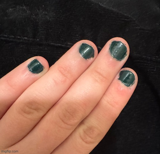 Painted my nails, peak or nah | made w/ Imgflip meme maker