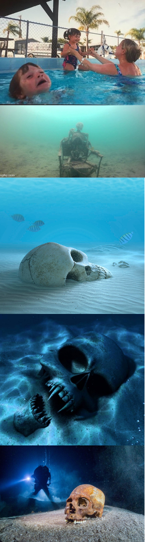 Drowning kid Tier 5 Blank Meme Template