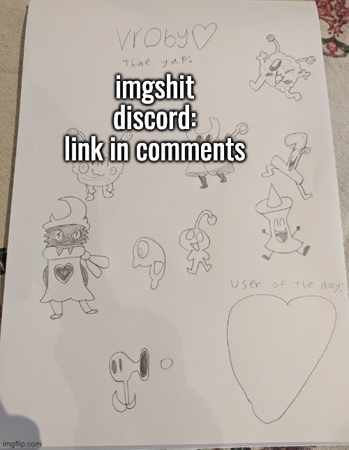 vroby drawn temp | imgshit discord:
link in comments | image tagged in vroby drawn temp | made w/ Imgflip meme maker