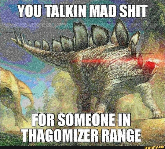 thagomizer range Blank Meme Template