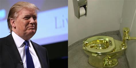 trump gold toilet Blank Meme Template