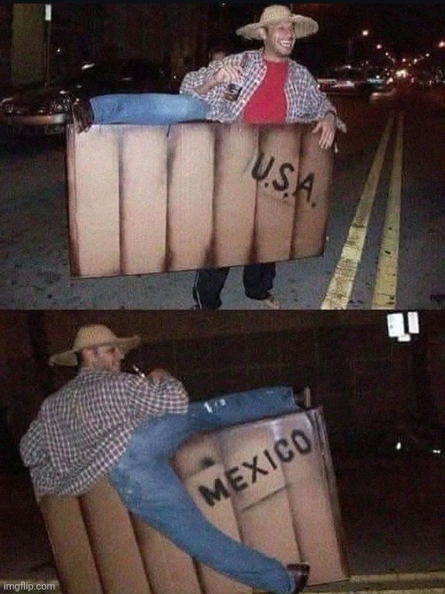cosplaying as an immigrant jumping the border | made w/ Imgflip meme maker