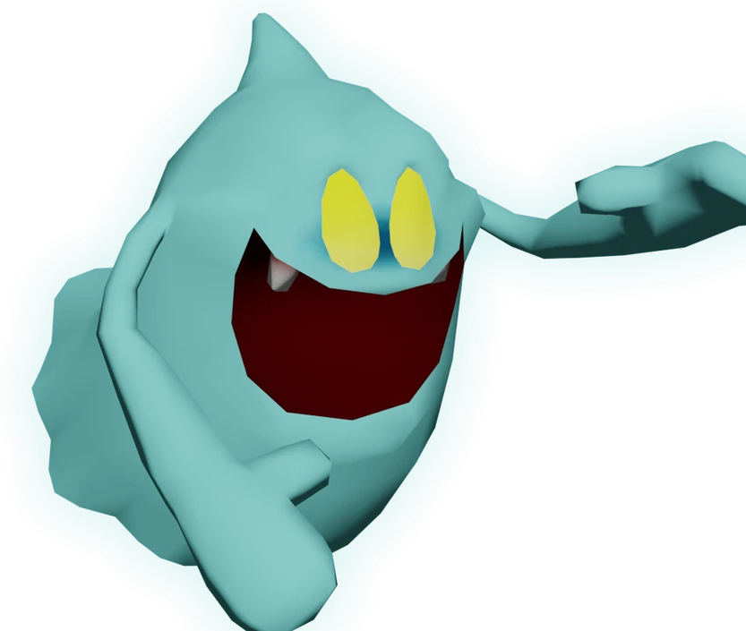 Blue Money Ghost Blank Meme Template