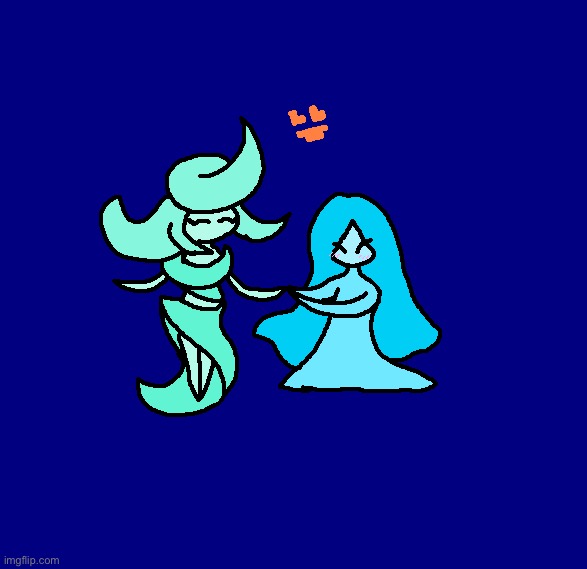 Two elemental creatures, I’m not sure what I’ll do with them, they might be characters at some point | made w/ Imgflip meme maker