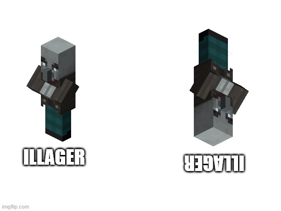 Blank White Template | ILLAGER; ILLAGER | image tagged in blank white template | made w/ Imgflip meme maker