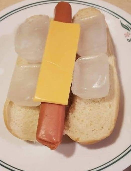 Chilly Hot Dog Blank Meme Template