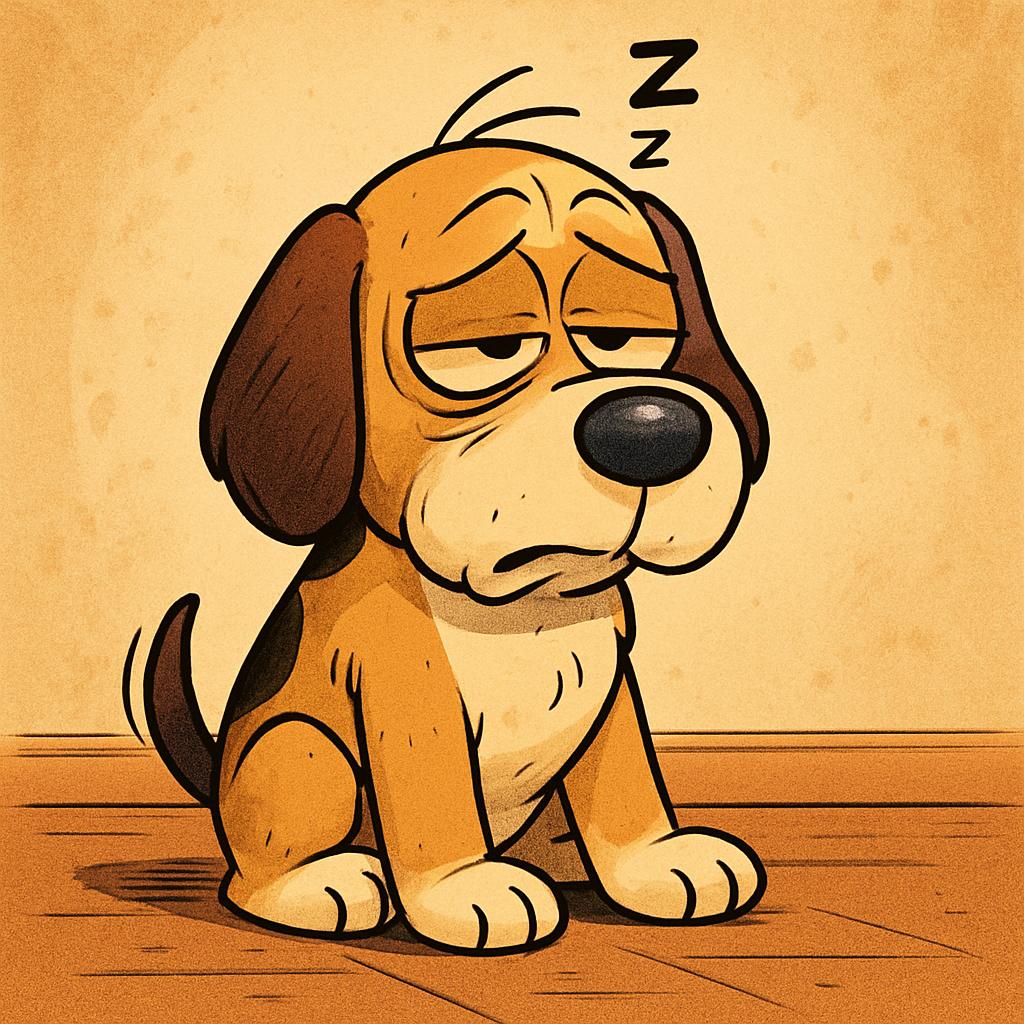 dog trying to stay awake Blank Meme Template