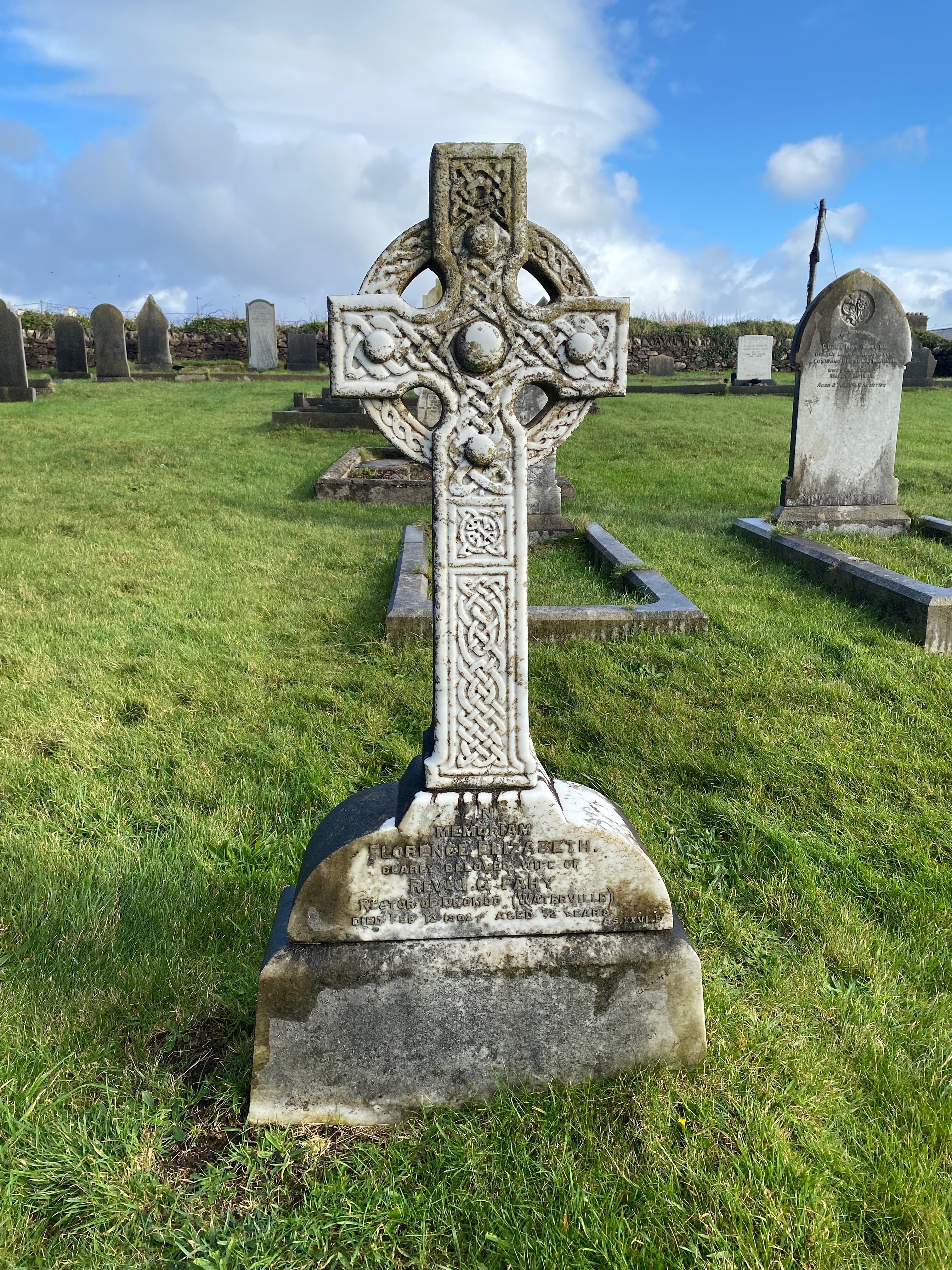 Celtic Cross in Ireland | image tagged in picture,celtic cross,graveyard | made w/ Imgflip meme maker